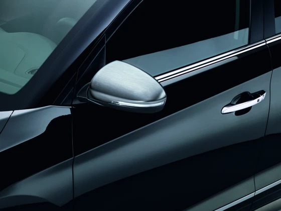 Spiegelkappen-Satz Stahl gebürstet (10)