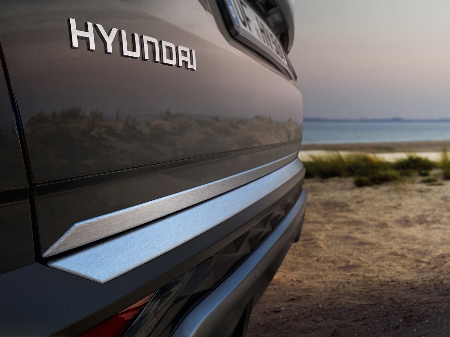 Innen-Ladekantenschutz Edelstahl für Hyundai TUCSON NX4 HEV N-Line 2021- -  AUTOPLUS Zubehör